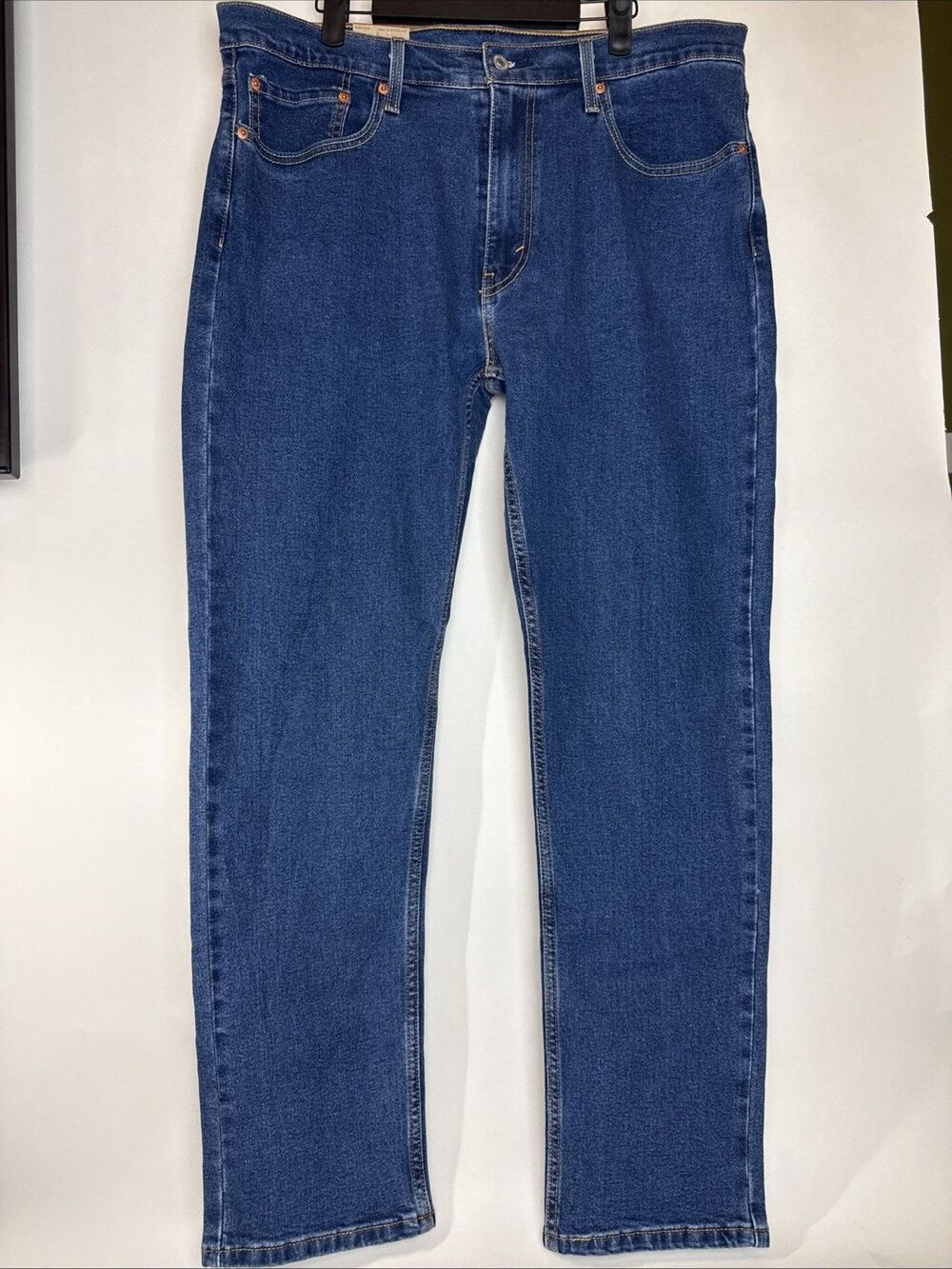 Levi's 502 Mens 36x32 Regular Taper Stretch Jeans NWT Navy Blue 295073015